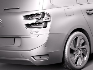 Citroen Grand C4 Picasso 2014 3D Model