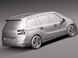 Citroen Grand C4 Picasso 2014 3D Model