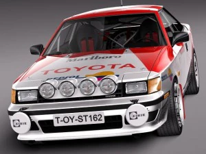 Toyota Celica ST165 Rally 1985-1989 3D Model