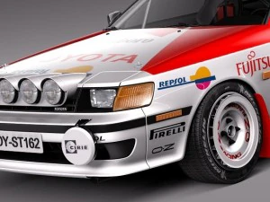 Toyota Celica ST165 Rally 1985-1989 3D Model