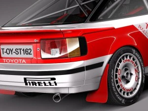 Toyota Celica ST165 Rally 1985-1989 3D Model