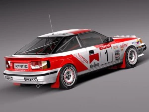 Toyota Celica ST165 Rally 1985-1989 3D Model