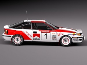 Toyota Celica ST165 Rally 1985-1989 3Dモデル