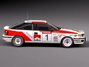 Toyota Celica ST165 Rally 1985-1989 3D Model