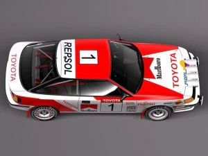 Toyota Celica ST165 Rally 1985-1989 3D Model