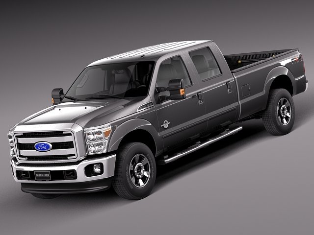 F-350 Crew Cab 2011-2014 Modèle 3D .c4d .max .obj .3ds .fbx .stl .blend 