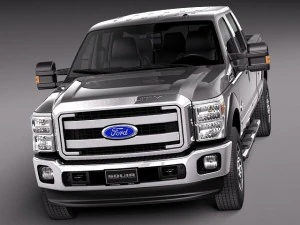 F-350 Crew Cab 2011-2014 3D Model