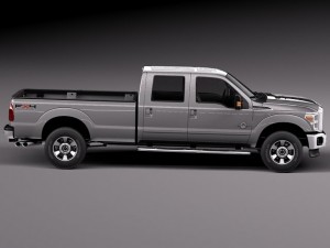 F-350 Crew Cab 2011-2014 Modèle 3D