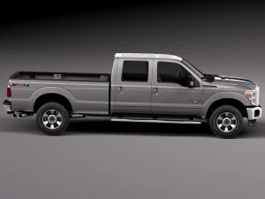 F-350 Crew Cab 2011-2014 3D Model