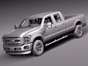 F-350 Crew Cab 2011-2014 Modèle 3D
