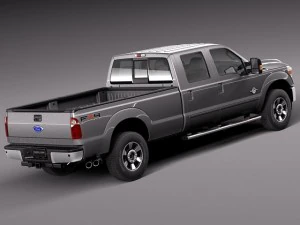 F-350 Crew Cab 2011-2014 3D Model