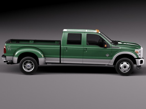 F-350 Crew Cab Super Duty 2011-2014 3D Модель