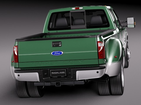 F-350 Crew Cab Super Duty 2011-2014 3D Модель