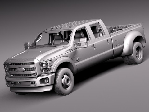 F-350 Crew Cab Super Duty 2011-2014 3D Модель