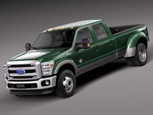 F-350 Crew Cab Super Duty 2011-2014 3D Model