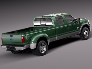 F-350 Crew Cab Super Duty 2011-2014 3D Модель