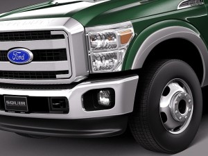 F-350 Crew Cab Super Duty 2011-2014 3D Модель