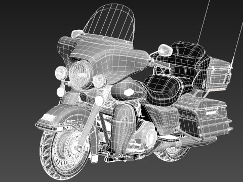 Harley-Davidson Electra Glide 2013 Modello 3D