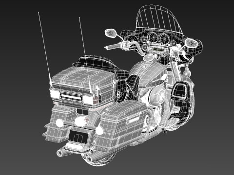 Harley-Davidson Electra Glide 2013 Modello 3D