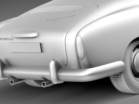 Volkswagen Karmann Ghia Coupe 1955-1974 3D Model