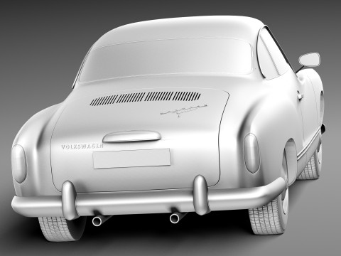 Volkswagen Karmann Ghia Coupe 1955-1974 3D Model
