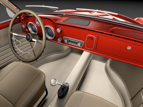 Volkswagen Karmann Ghia Coupe 1955-1974 3D Model