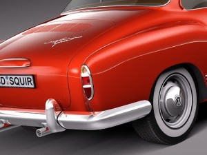 Volkswagen Karmann Ghia Coupe 1955-1974 3D मॉडल