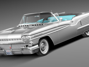 Oldsmobile 88 1958 Convertible 3D Model