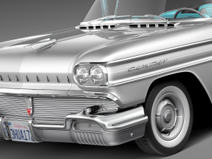 Oldsmobile 88 1958 Convertible 3D Модель