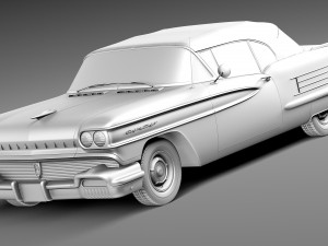 Oldsmobile 88 1958 Convertible 3D Модель