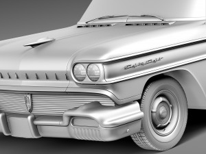 Oldsmobile 88 1958 Convertible 3D Модель