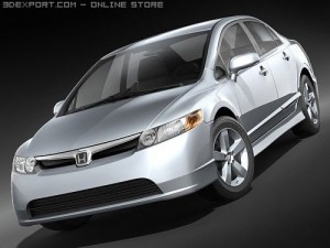Honda Civic Sedan 2008 Model 3D