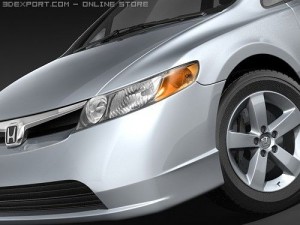 Honda Civic Sedan 2008 Model 3D