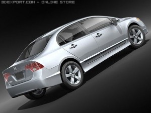 Honda Civic Sedan 2008 Model 3D