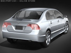 Honda Civic Sedan 2008 Model 3D