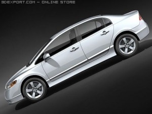Honda Civic Sedan 2008 Model 3D