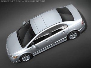 Honda Civic Sedan 2008 Model 3D