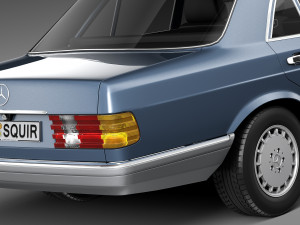 Mercedes-Benz 500 SEL 1987-1992 3Dモデル