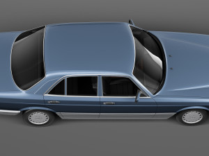 Mercedes-Benz 500 SEL 1987-1992 3Dモデル