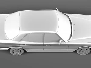 Mercedes-Benz 500 SEL 1987-1992 3D Model