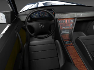 Mercedes-Benz 500 SEL 1987-1992 3D Model