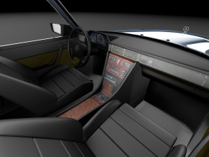 Mercedes-Benz 500 SEL 1987-1992 3Dモデル