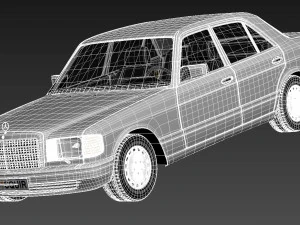 Mercedes-Benz 500 SEL 1987-1992 3D Model