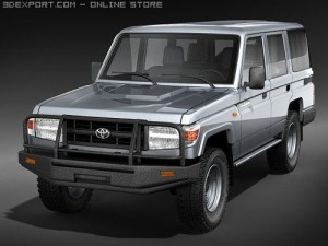 Toyota Land Cruiser 76 series Wagon Model 3D