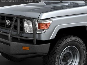 Toyota Land Cruiser 76 series Wagon 3D Model