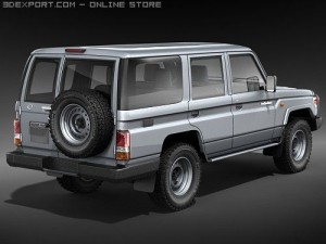 Toyota Land Cruiser 76 series Wagon Model 3D