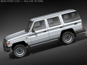 Toyota Land Cruiser 76 series Wagon Model 3D