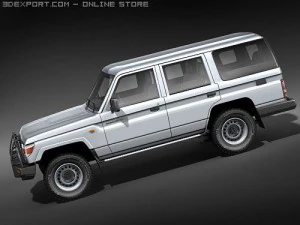 Toyota Land Cruiser 76 series Wagon 3D Model