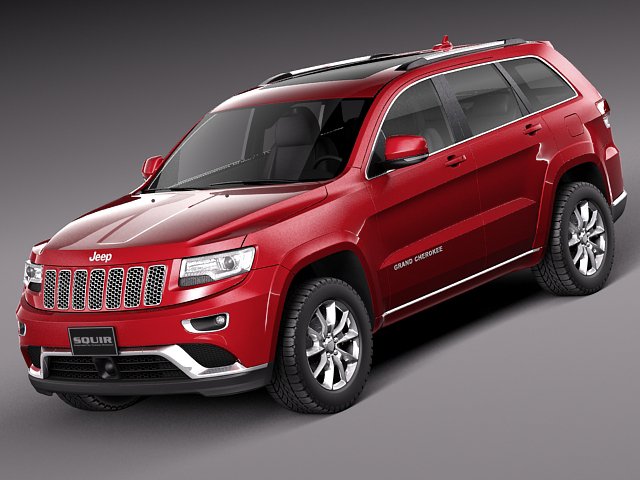 Jeep Grand Cherokee 2014 3D Model .c4d .max .obj .3ds .fbx .stl .blend 