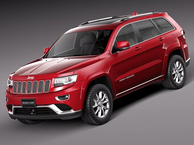 Jeep Grand Cherokee 2014 3D Model .c4d .max .obj .3ds .fbx .stl .blend 